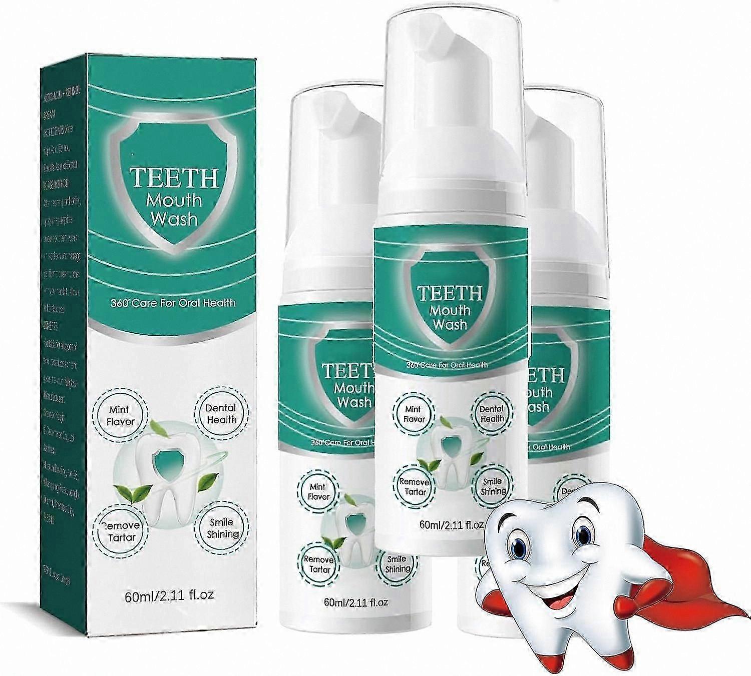 Oral Care Solution: Whitening Foam, Bad Breath Eliminator, Dental Calculus Remover, Cavity Prevention Aid