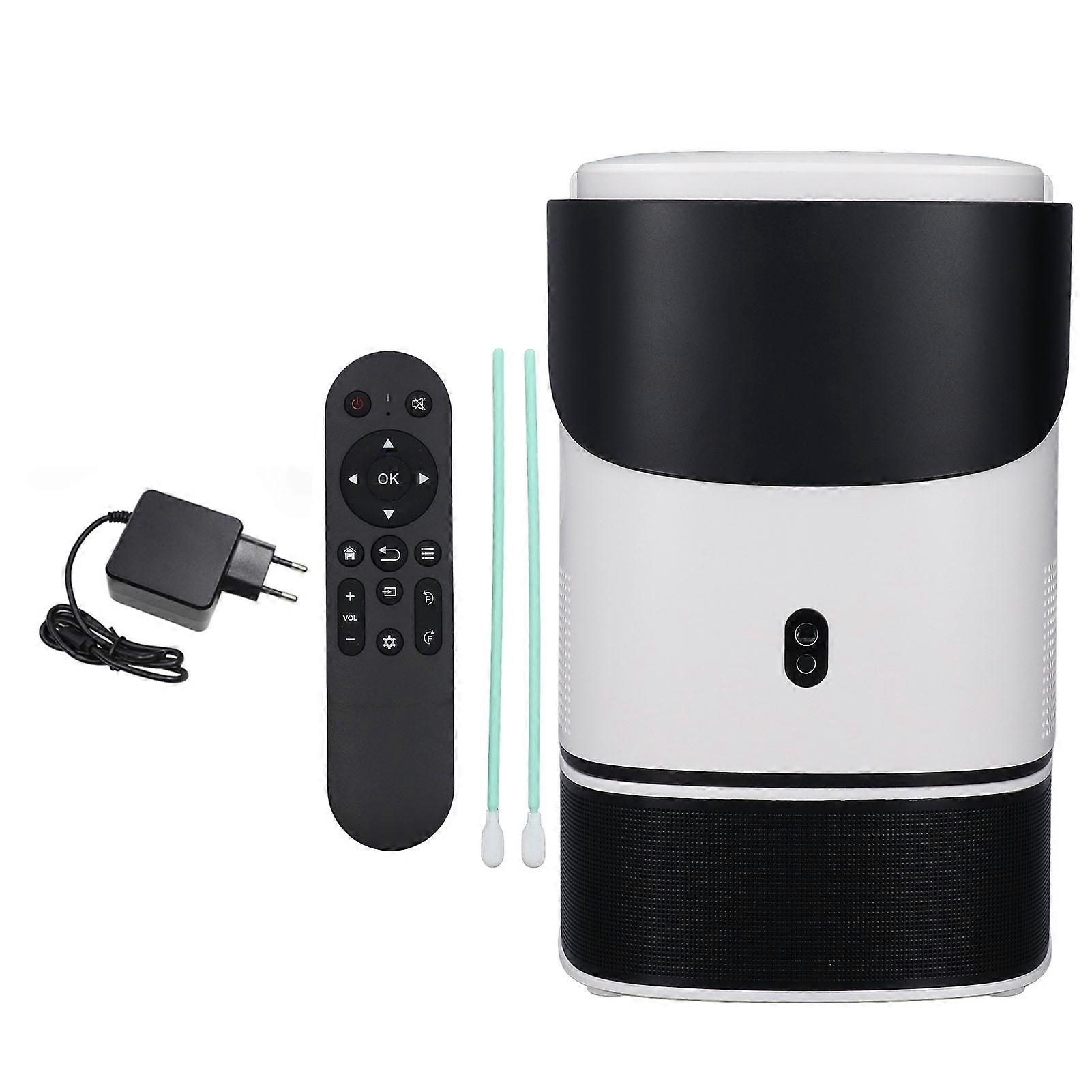 4K 1080P Projector with Infrared Remote Adjustable Stand Wireless 2.4G 5GHz EU Plug