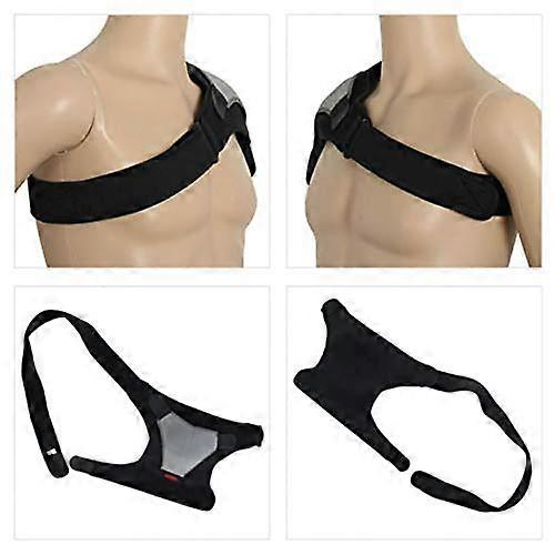 "Neoprene Shoulder Brace for Left and Right Arm Dislocation Injury Relief, Arthritis Pain Support Strap, Adjustable Size"