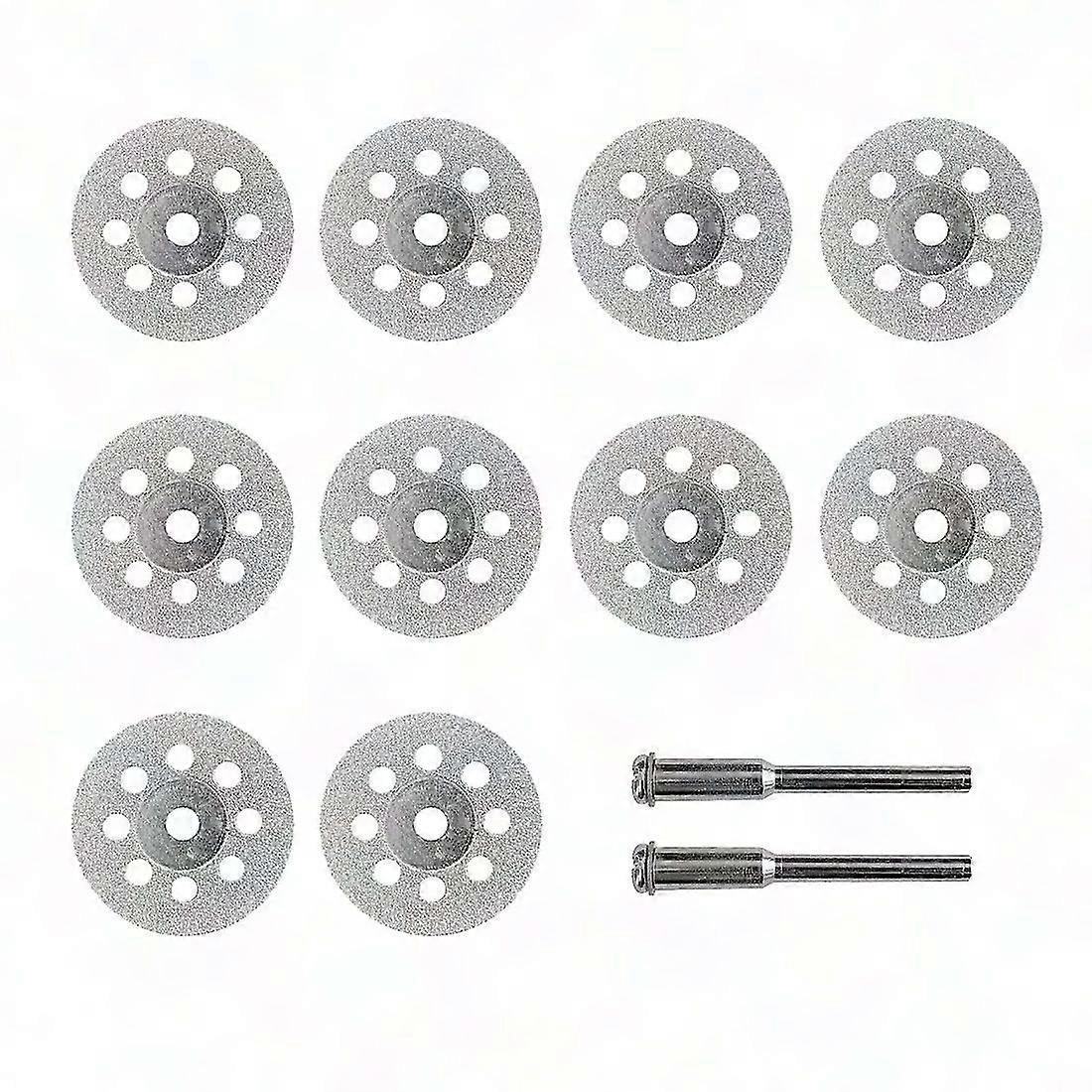 10 Pack 22mm Diamond Perforated Mini Cutting Discs for Ann Arbor Rods