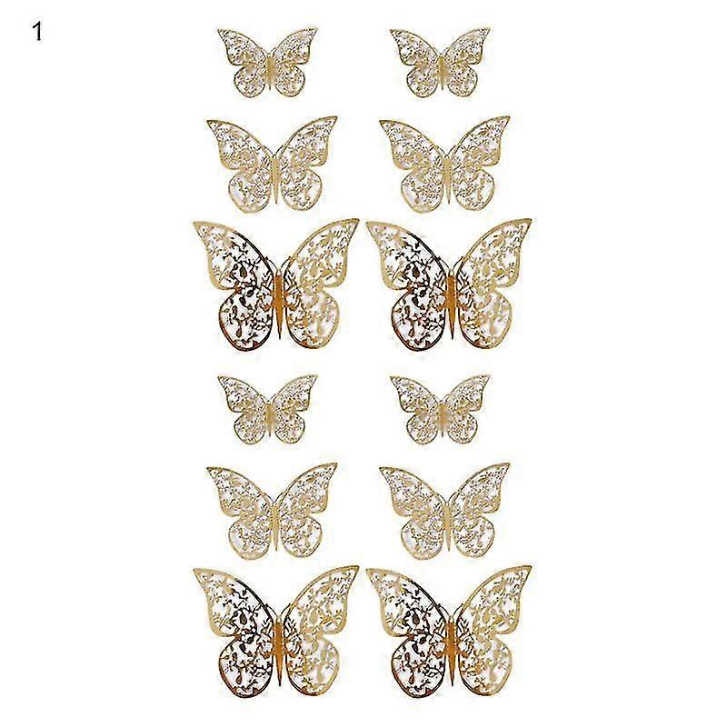 1 Set Creative Butterfly Shape Cake Topper Elegant Festive Touch Fabric Pastry Topper for Home