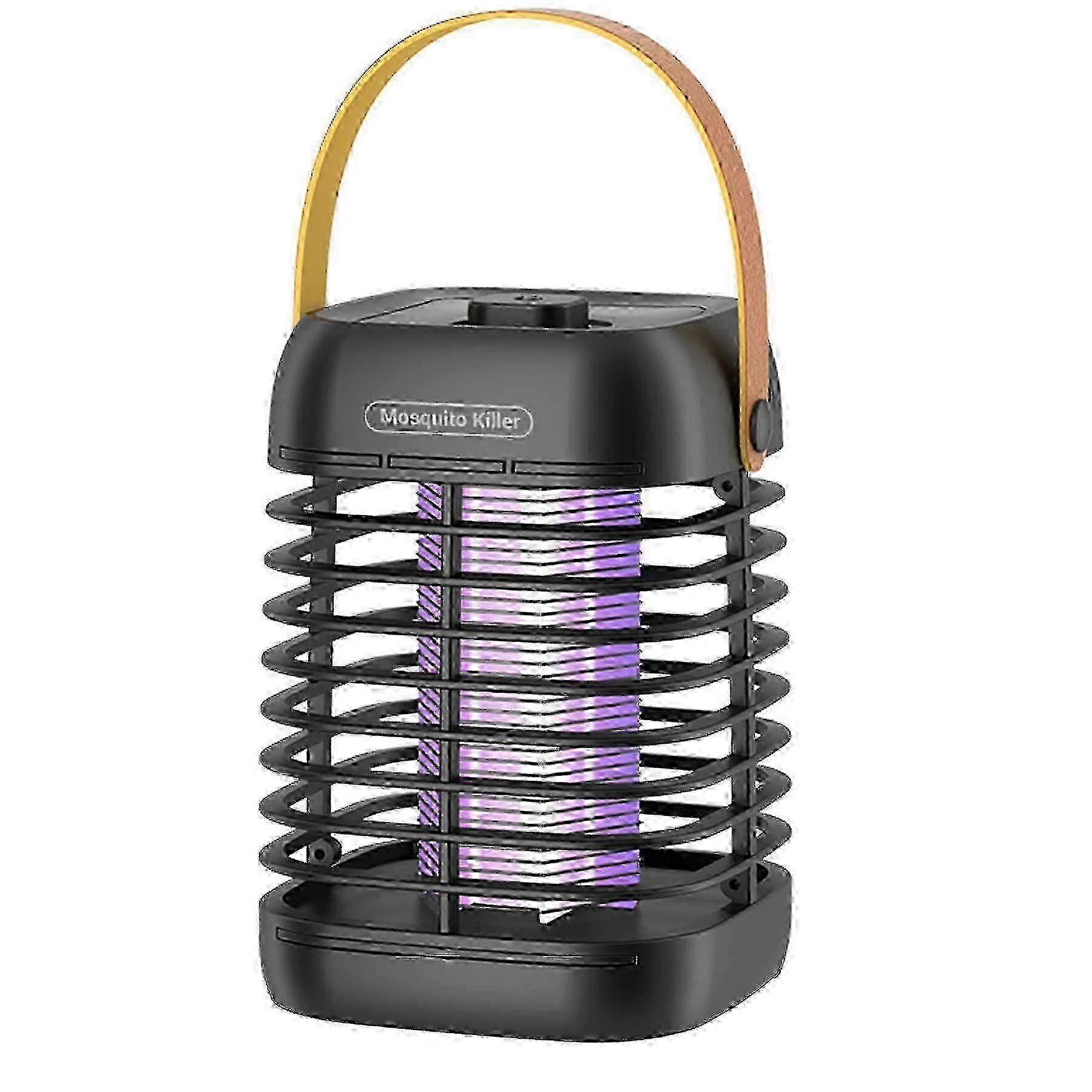 Lampada solare Fly Killer, Zapper zanzara ricaricabile USB, Bug Killer con sensore di luce, bianco impermeabile