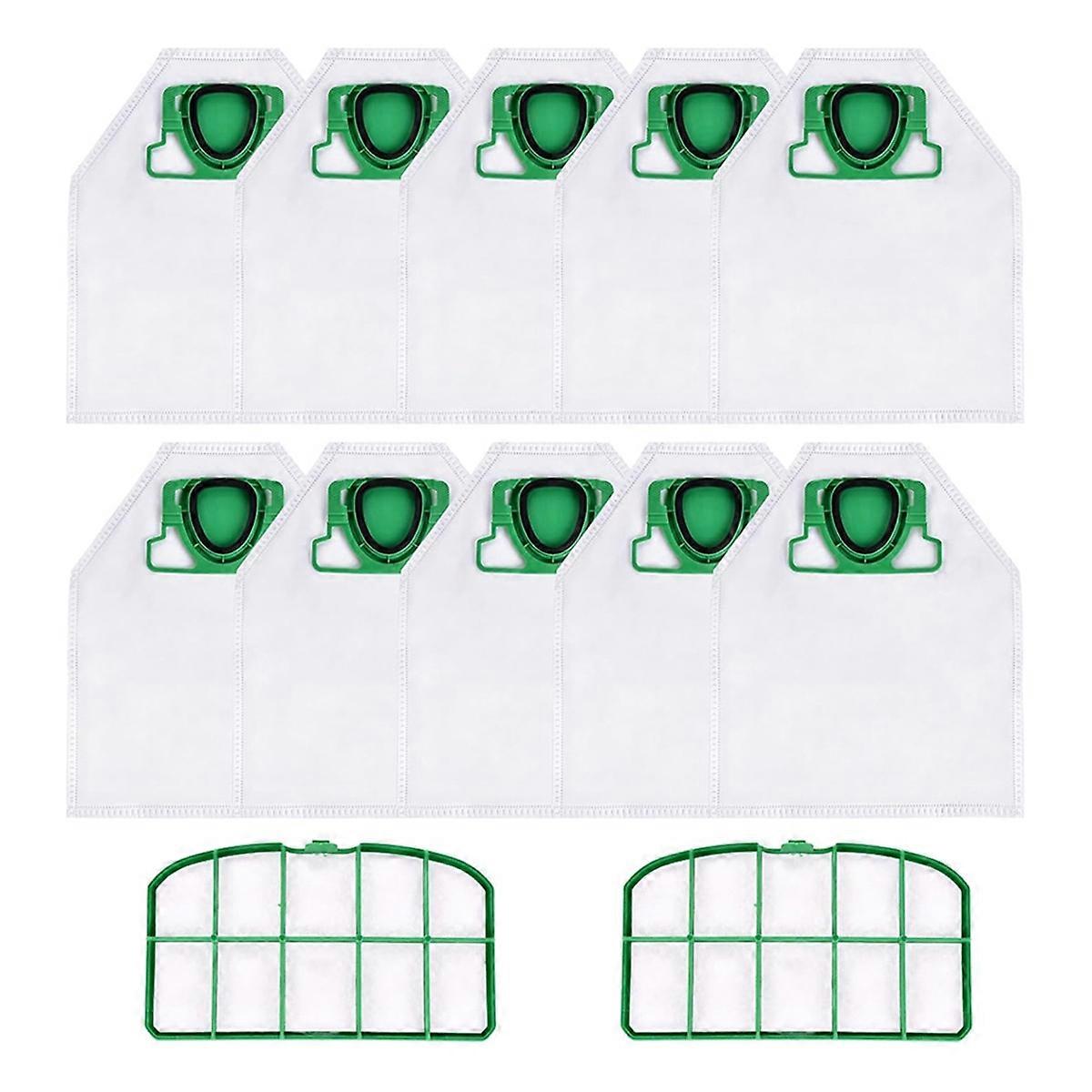 10 PCS Filter and 2PCS Filters, for Kobold VK200 FP200 Filters, Premium Allergiker Geeignet, for VK200 Filters