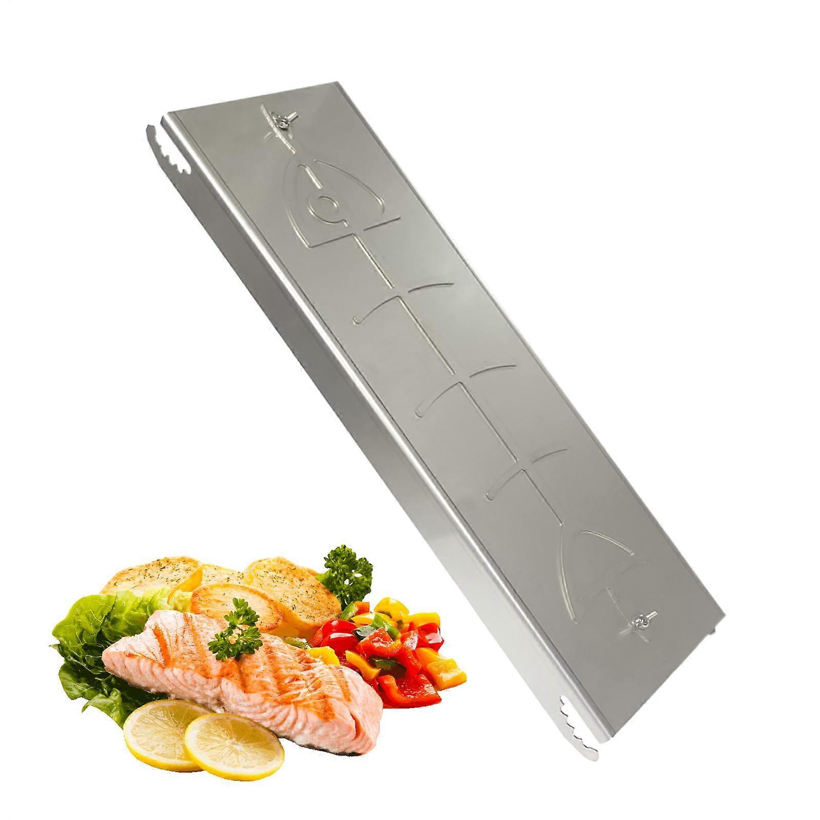 Flame Fish Holder Flat Rack Cookware For Salmon Secure Smooth Outdoor Camping Picnic Fishing Patio Lawn