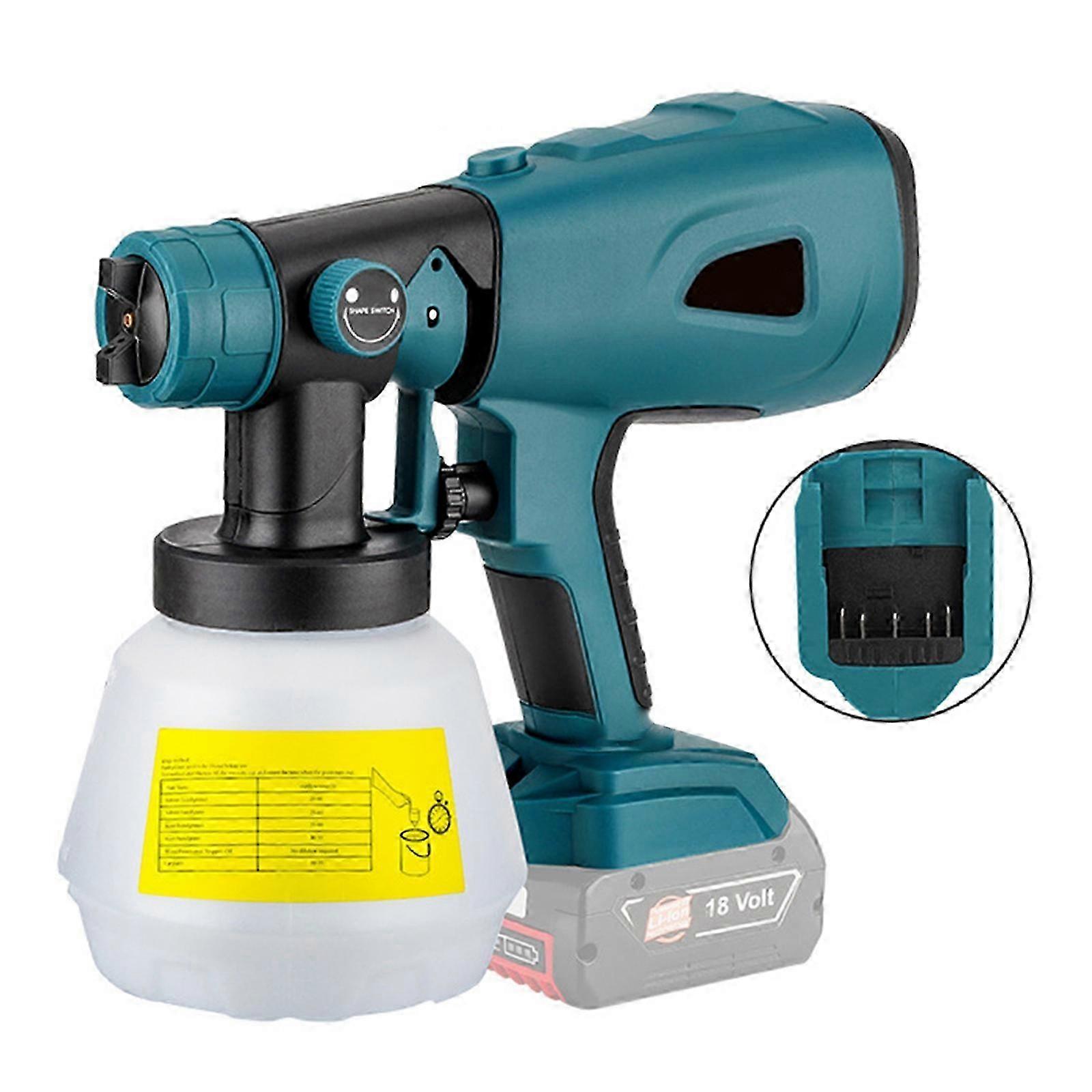 Handheld Electric Paint Sprayer For Bosch 20v, 1000ml Container
