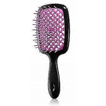 Janeke Superbrush Hair Detangling Brush for Smooth, Tangle-Free Hair, Black Fuchsia