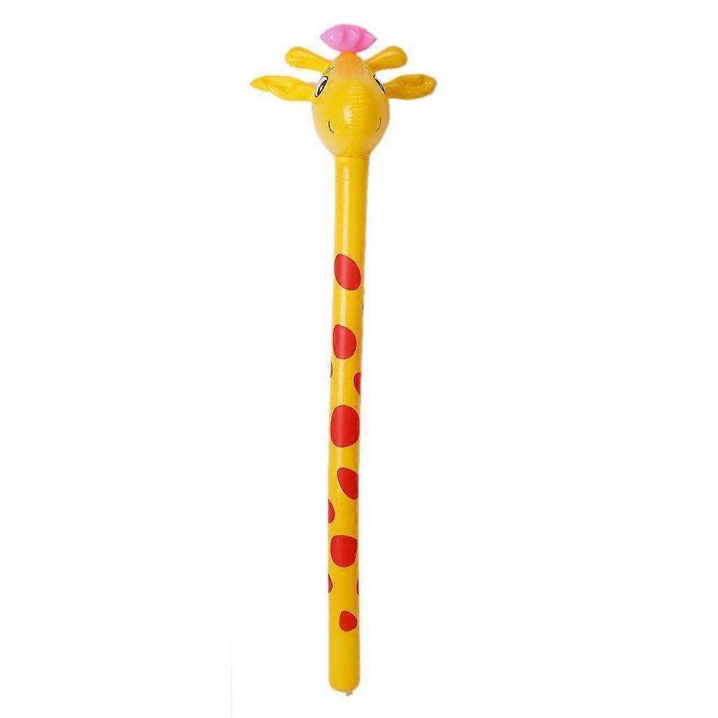 122cm Inflatable Giraffe Yellow 1 Pack Giraffe Stick Toy Durable PVC Material
