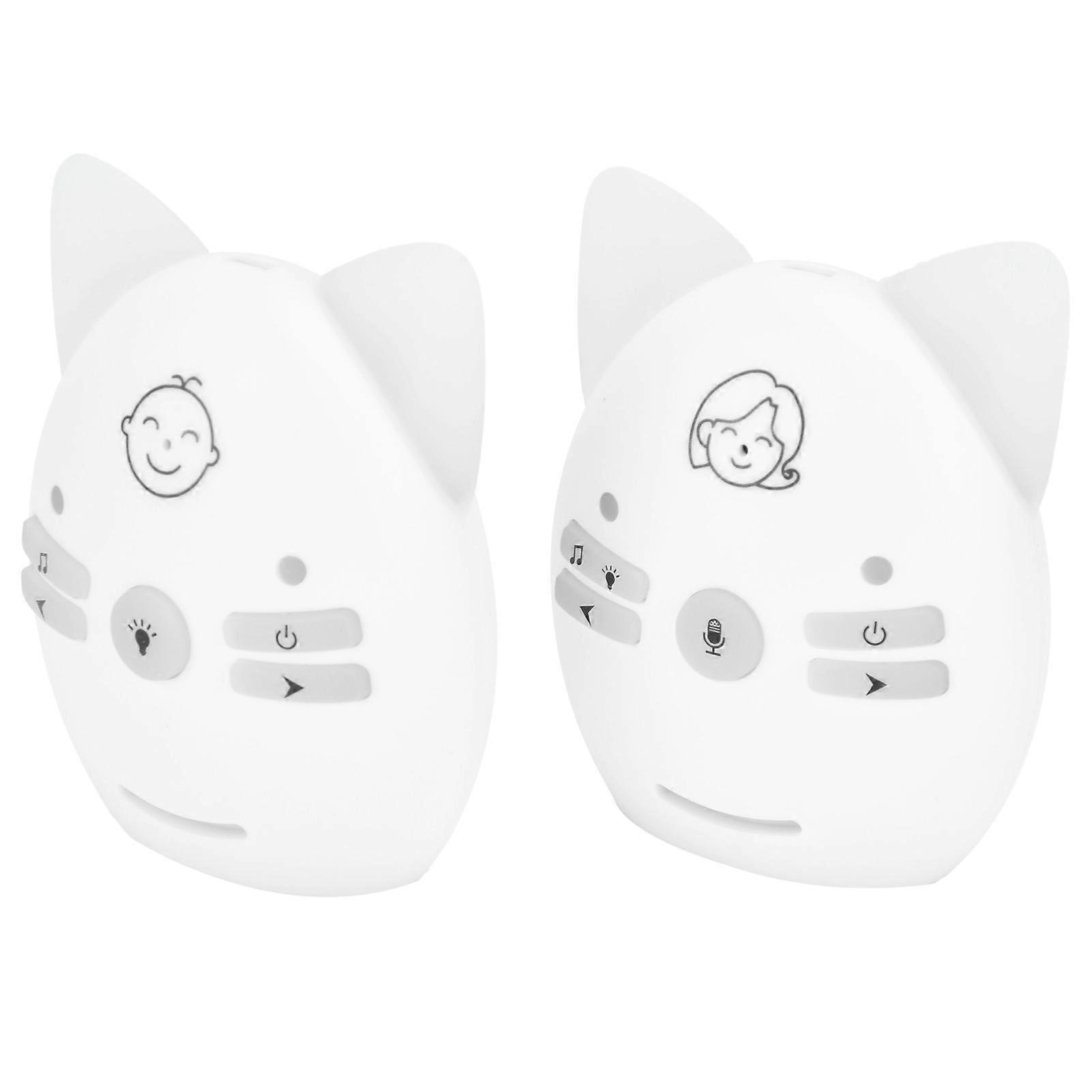 V30 Wireless Digital Baby Monitor, Sensitive Cry Alarm, White EU Plug