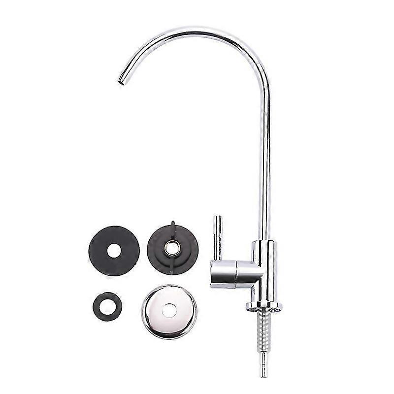 For 14 Inch Chrome Drinking Water Filter Faucet Reverse Osmosis Sink Kitchen