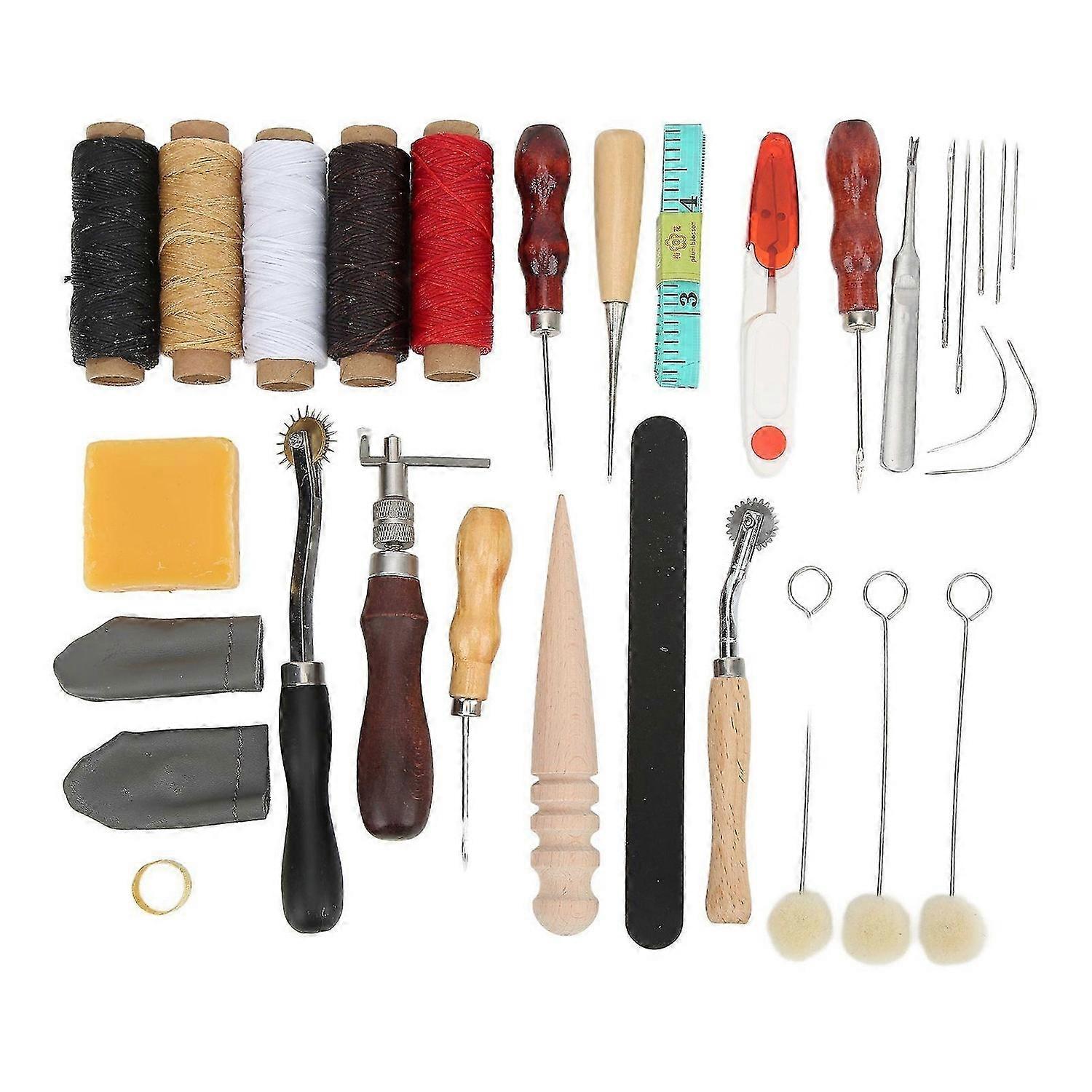 2025 Latest Model Leather Working Tools Stitching Punching Cutting Sewing