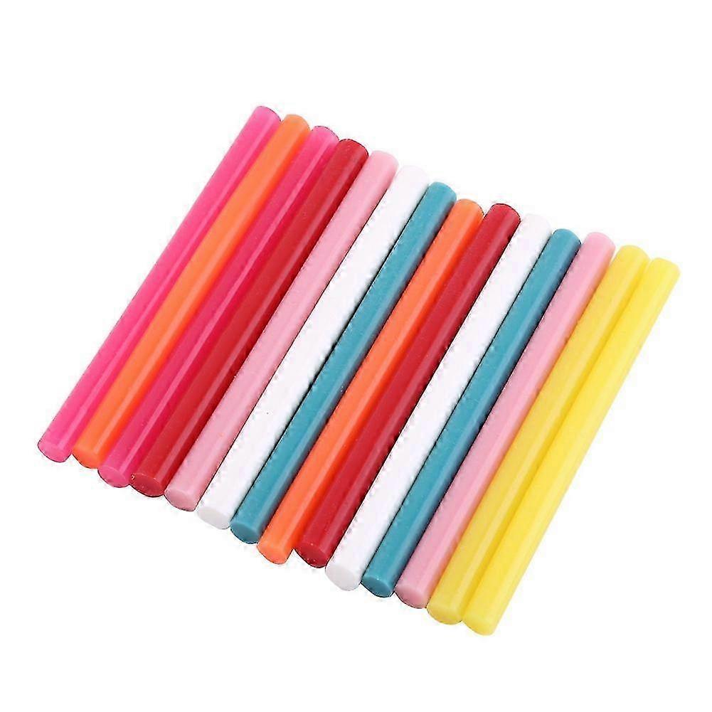 2025 Latest Model 14pcs Mix Color Hot Melt Glue Stick Adhesive Sticks Kit