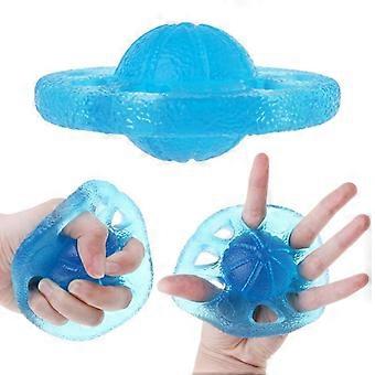 8 Hole Hand Strengthener TPE Soft Elastic Finger Grip Exerciser(Blue)