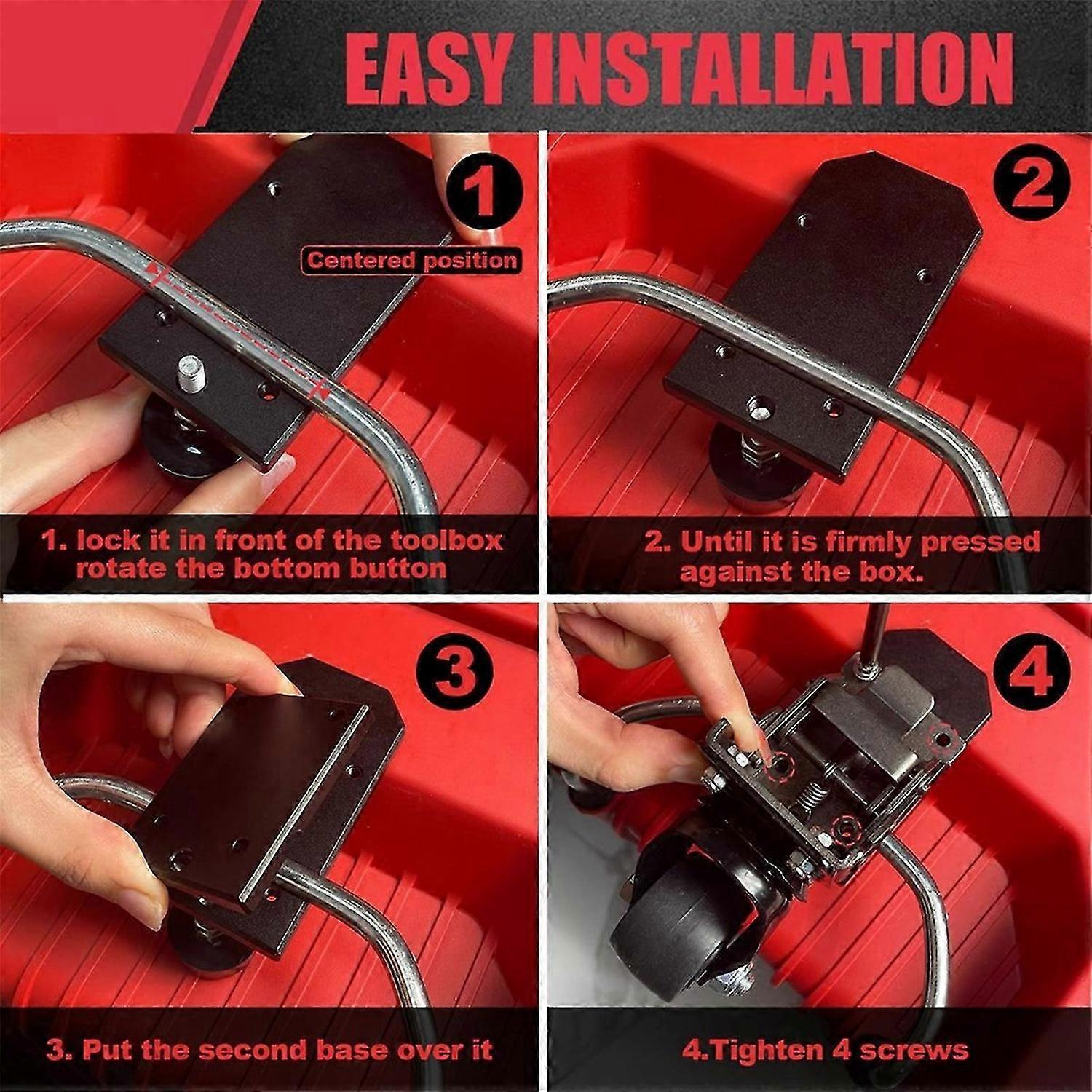 Structure Front Wheel Packaging Rolling Toolbox Packaging Toolbox Casters Easily Slide Navigation Fo