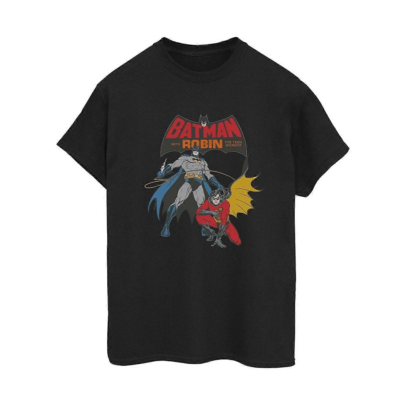 Camiseta de Algodão Batman e Robin para Mulheres da DC Comics