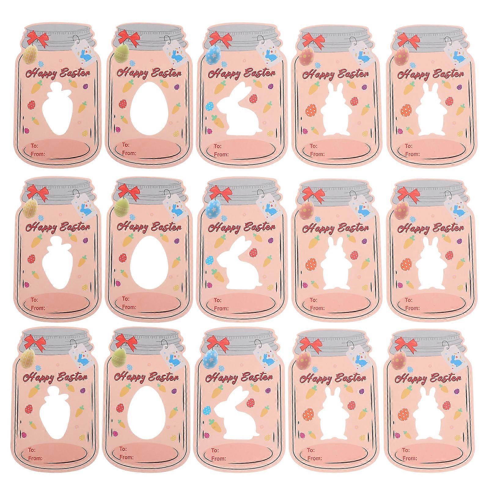 Happy Easter Paper Card Mason for Kids Classroom Activities 120Sets