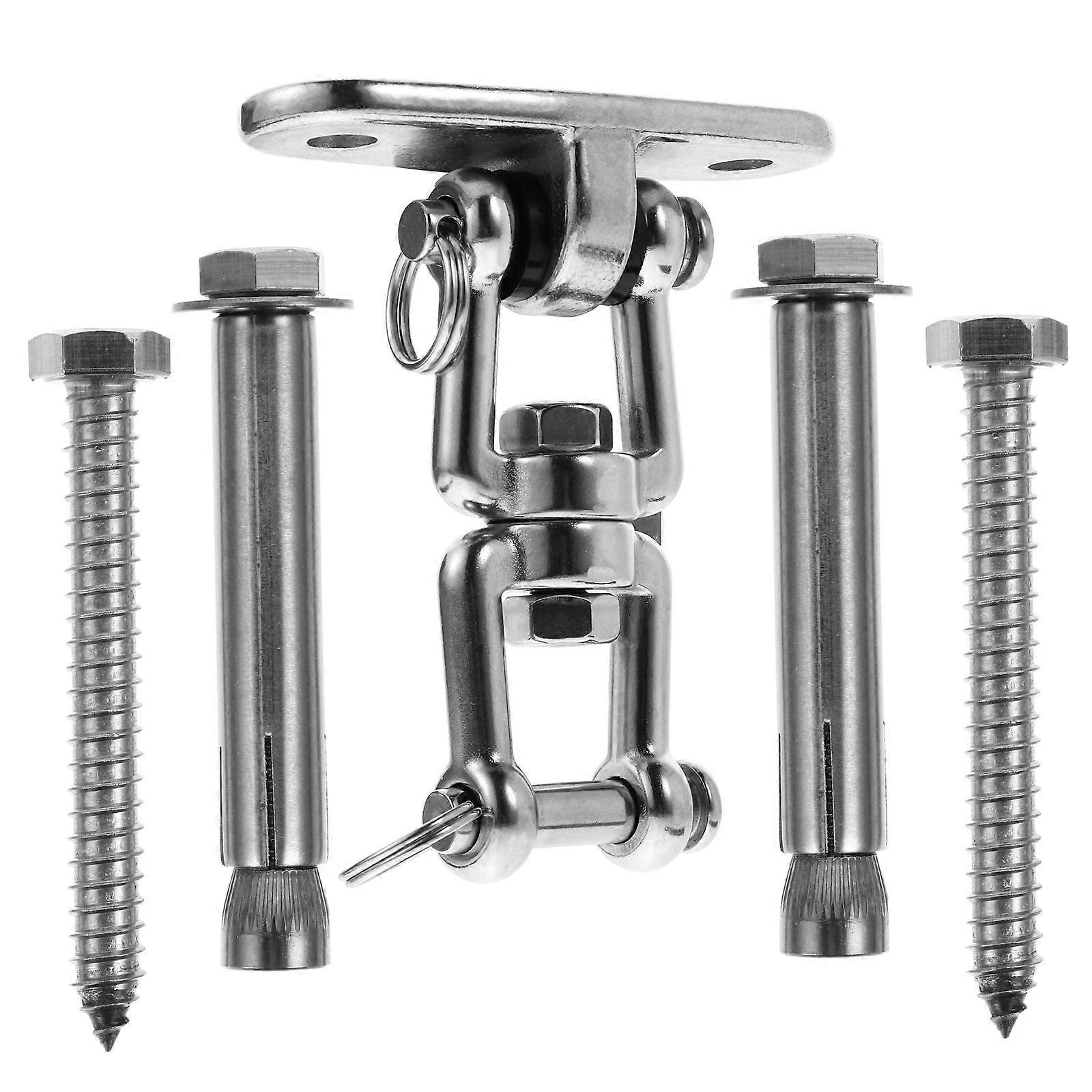Professional Swing Hook for Fixing Use 1Set Stainless Steel Silver