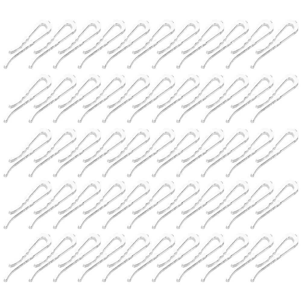 600Pcs Plastic Shirt Clips for Non-Slip Clothes Fixing Transparent