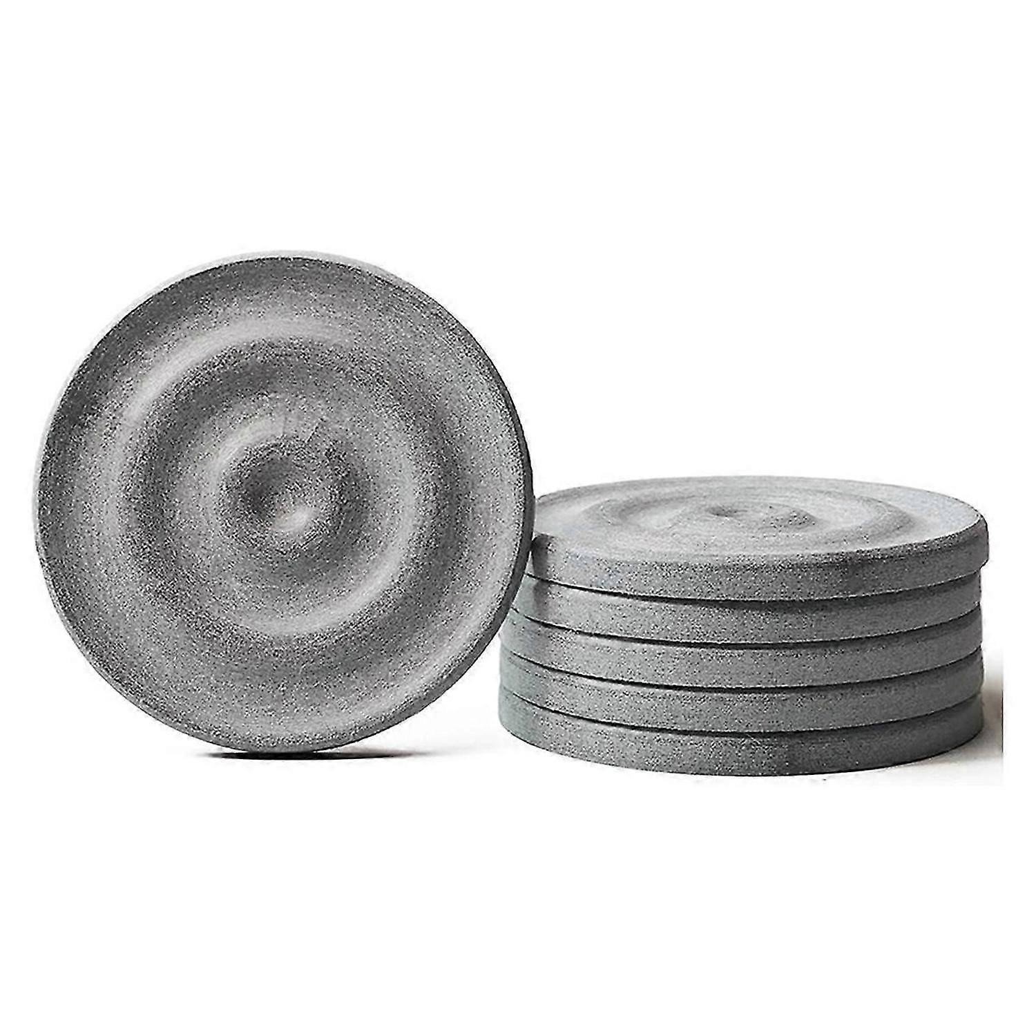 6 PCS Natural Diatomaceous Earth Table Coasters for Drinks