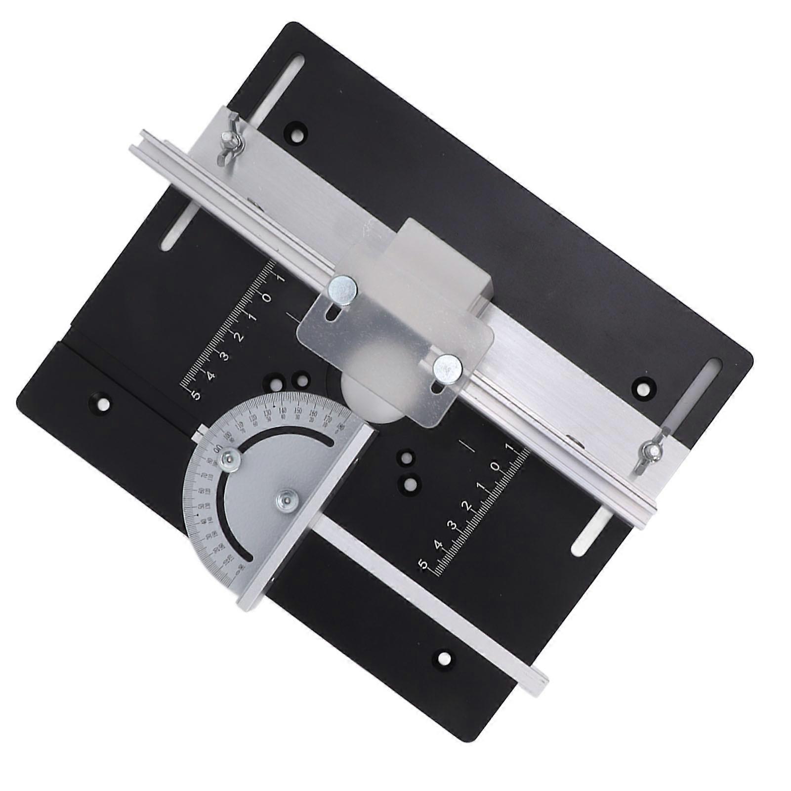 Aluminum Alloy Steel Router Table Insert Board 1144g Adjustable