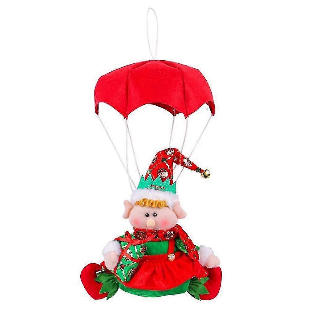 Cute Christmas Parachute Elf Doll Xmas Tree Hanging Ornament Festival Decoration