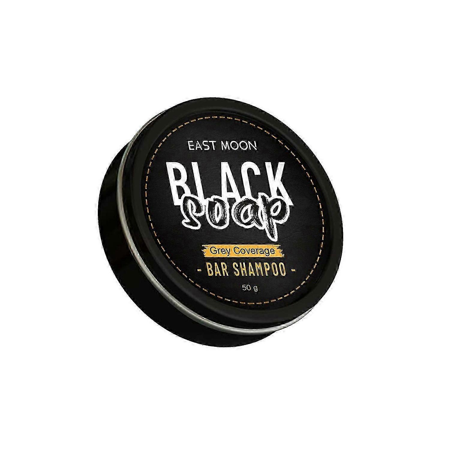 Gray Hair Coverage Soap,Hair Darkening Compressed Shampoo Soap Bar~A