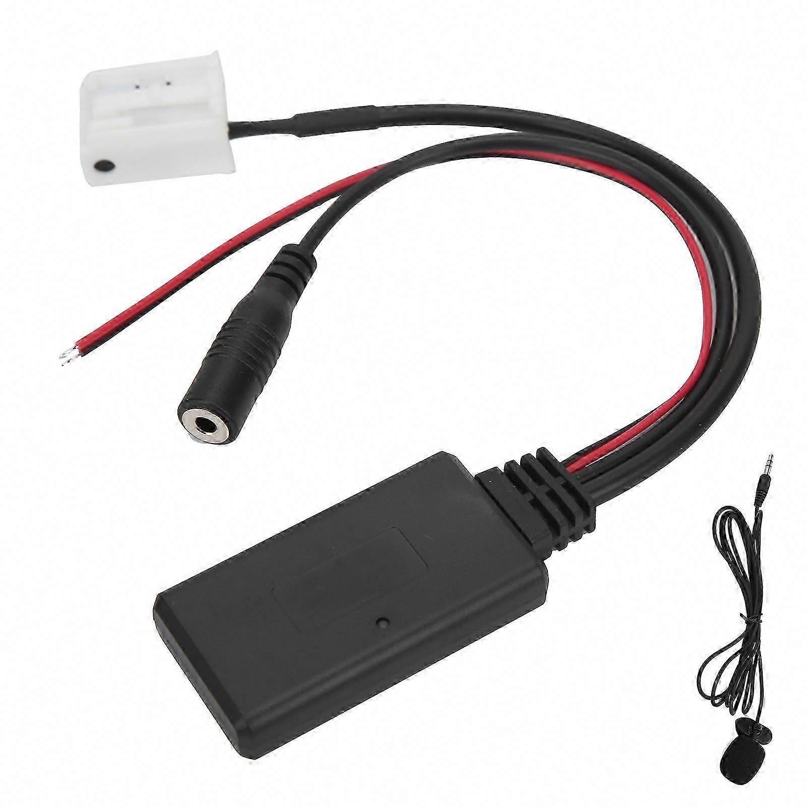 12-Pin Bluetooth AUX-IN Adapter with Microphone for RCD210 RCD300 RCD310 Hands-Free Smartphone Calling