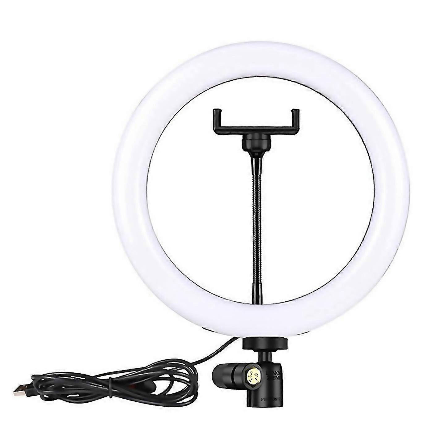 For 10inch Dimmable Ring Light Selfie Photo Live Broadcast Fill Light