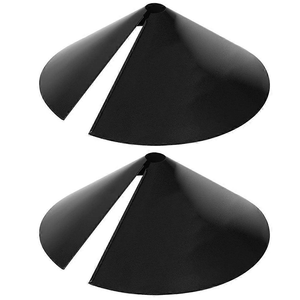 2Pcs More Birds Squirrel Wrap Around Squirrel Baffle Protects Bird Feeders From Squirrels, 18-Inch