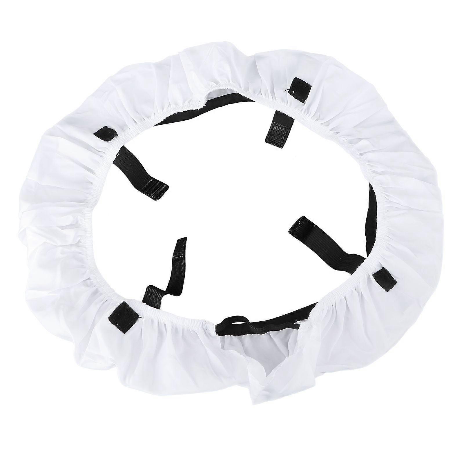 18 Inch Foldable Ring Speedlite Flash Diffuser Photography Video Light Softbox Diffuser for 75W 600W Equivalent Ring Light Fluorescent Flash Light (Wh