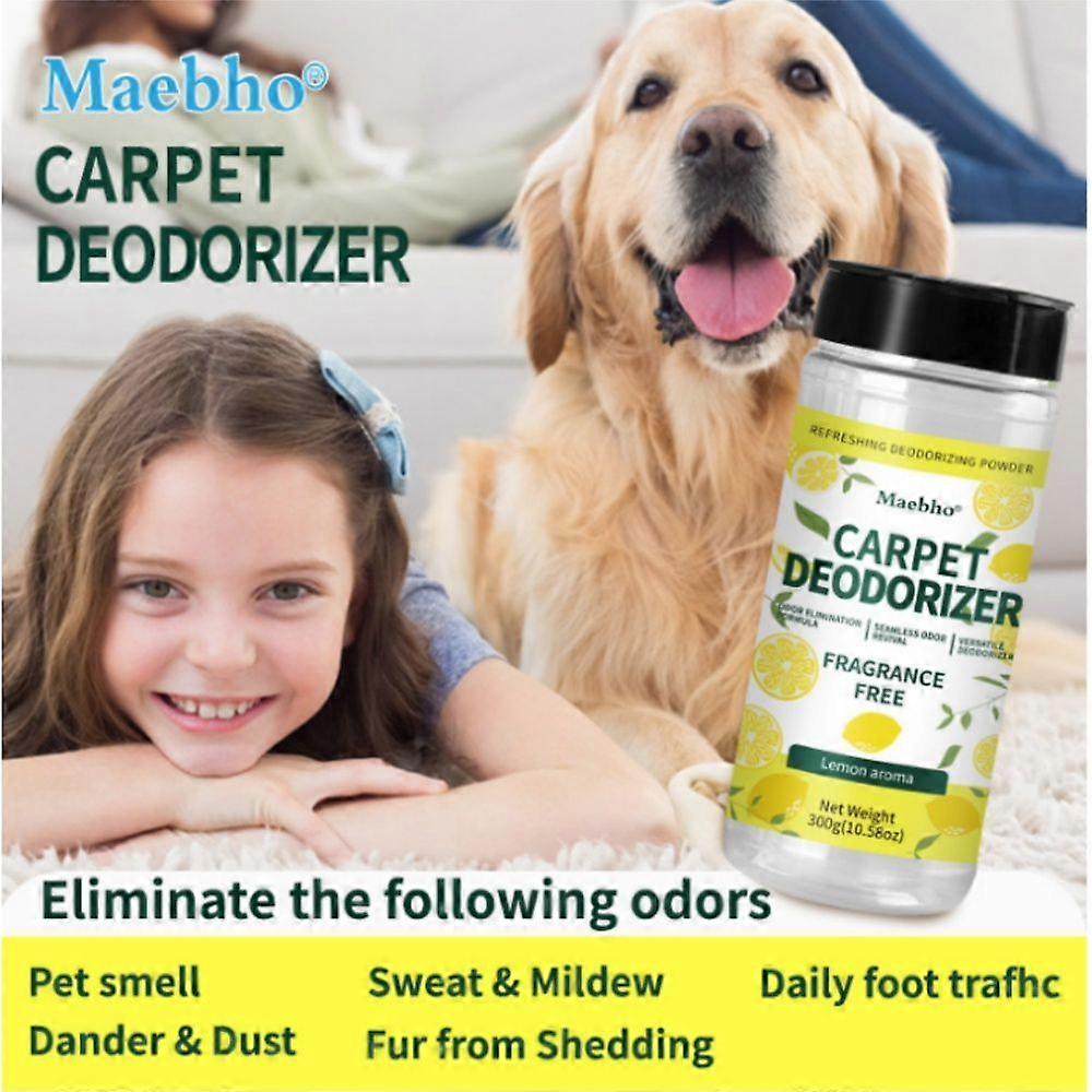 300g Carpet Deodorizing Powder Deodorizer Quick-Dry Formula For Pet Deodorization Cat litter Boxes Carpets Etc