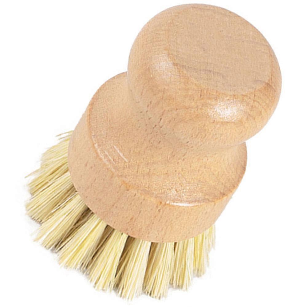 Round Pot Brush for Kitchen Cleaning with Wood Handle 5Pcs Set