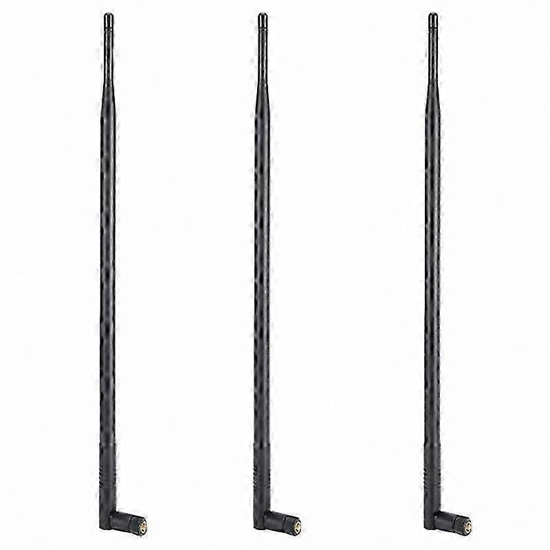 Dual Band 2.4G/5G WiFi Antenna, 3-Pack 12dBi High Gain Long Range RPSMA Connector Antennas for Networking Devices