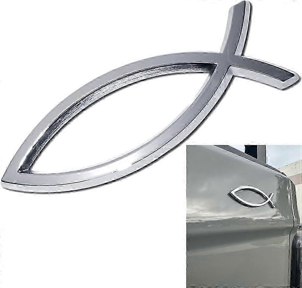 3D Jesus Fish Car Emblem Decal for Decorative Styling