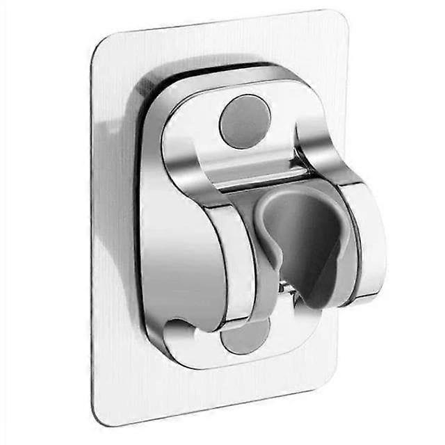 6 Modes Shower Head 13cm Big Panel Pressure Large Flow Rainfall Shower Faucet Spray Nozzle Silver Holder Bath