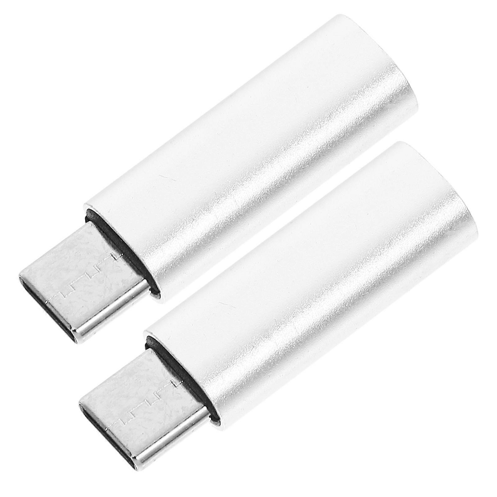Type C to 3.5mm Headphone Audio Converter Adapter for Phone and Pad 2Pcs