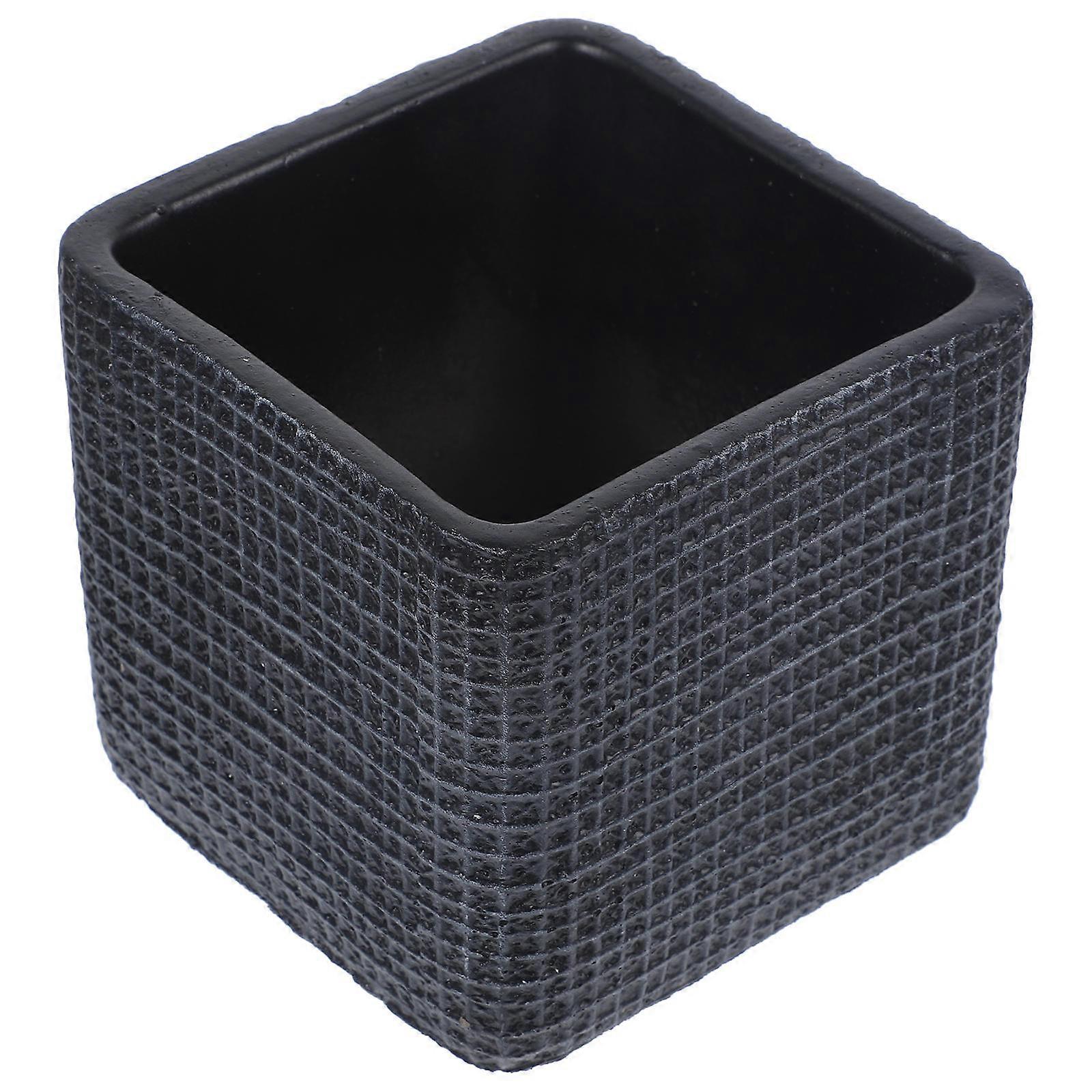 Modern Cement Planter Vertical Flower Pot for Plants 2Pcs Creative Holder
