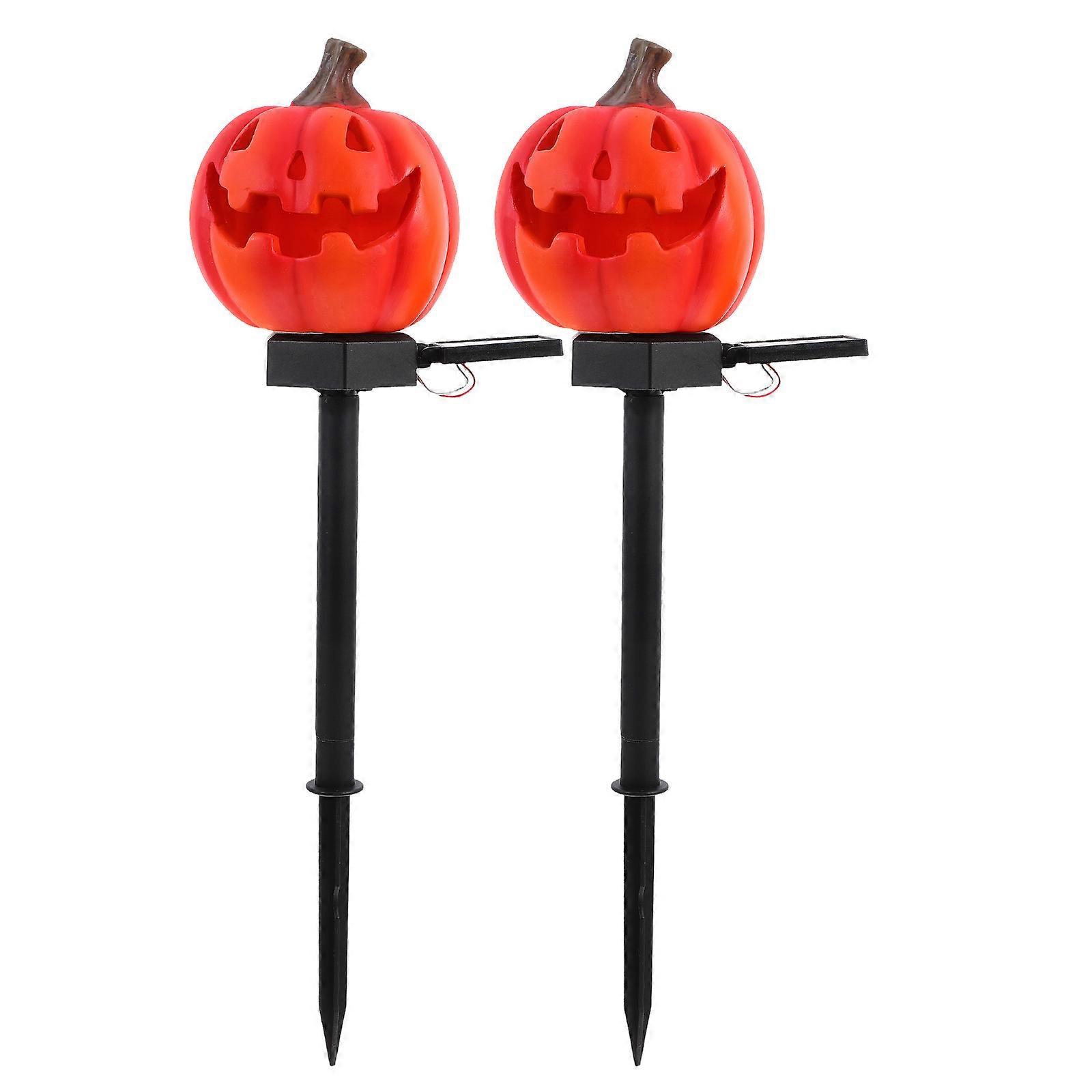 Halloween Themed Solar Powered Garden Stake Light In Multi Color Ideal For Outdoor Decoration And Pathway Lighting For 6Pcs
