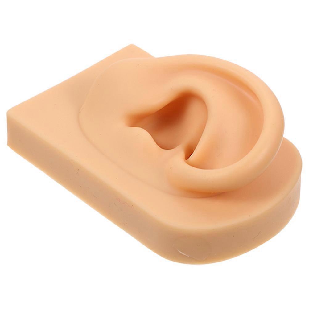 Realistic Silicone Ear Model For Jewelry Display And Piercing Practice - Perfect For Beauty Schools And Individual Users - 1 Set Size 8.00X5.00X3.50CM