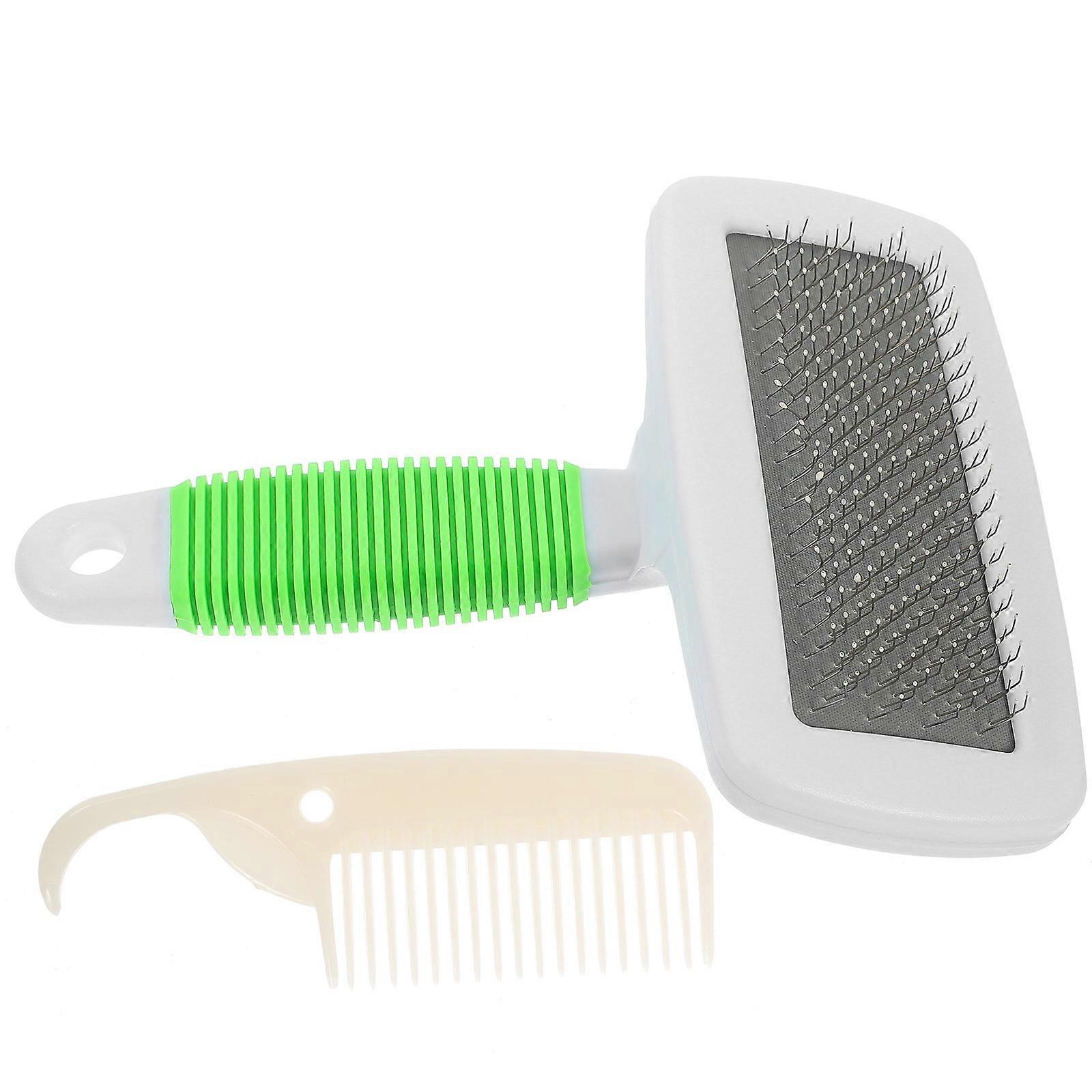 Multi-Function Pet Grooming Comb Cat Supply Indoor Use Comfortable Hair Removal 1 Set