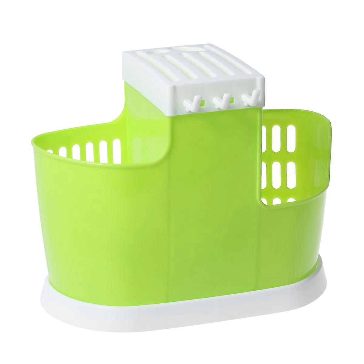 Countertop Storage Utensil Holder Plastic Organizer for Kitchen 2Pcs