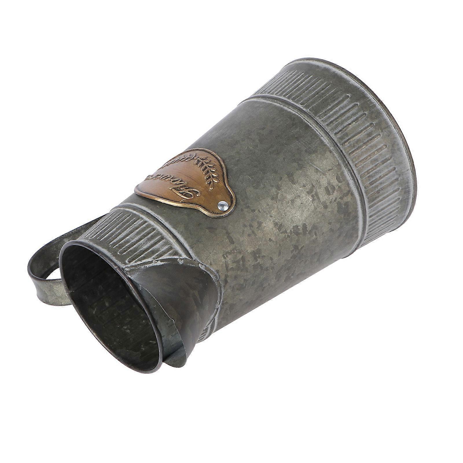 Iron Planter Rustic Flower Pot for Succulent Arrangement 2Pcs