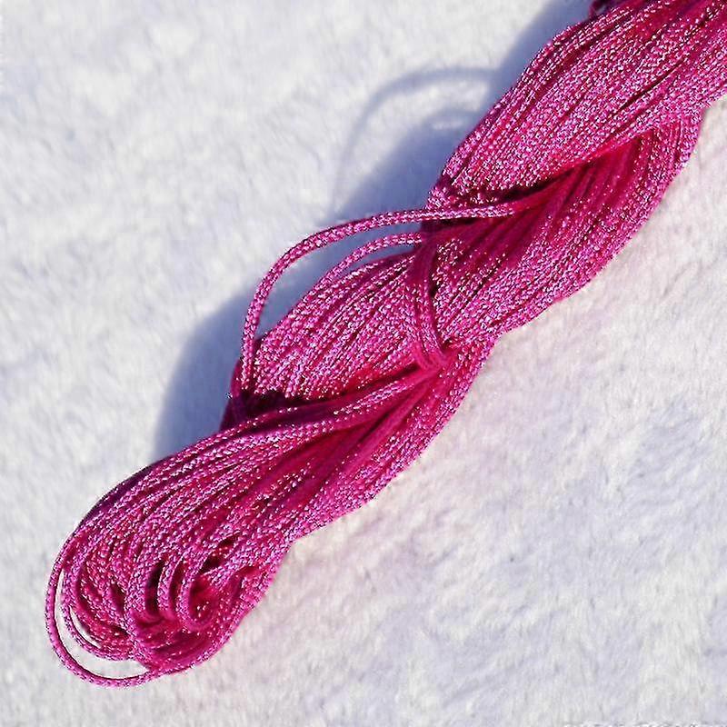 Home Party Supplies Chinese Knot Braided String DIY Macrame Cord 20m High Quality Tassels 1.0mm Beading String Bracelet Nylon Cord Thread Popular 2025