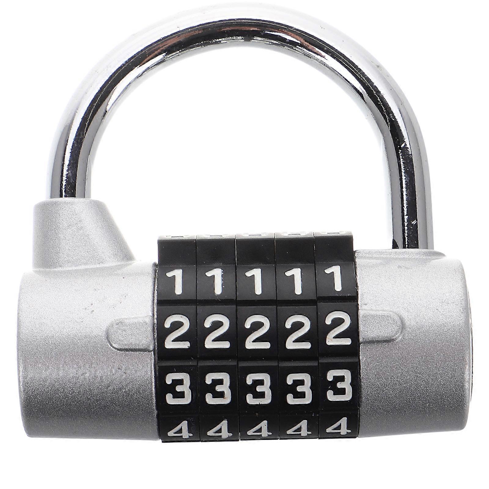 Password Lock Big Security Combination Padlock with 5- Code 3Pcs