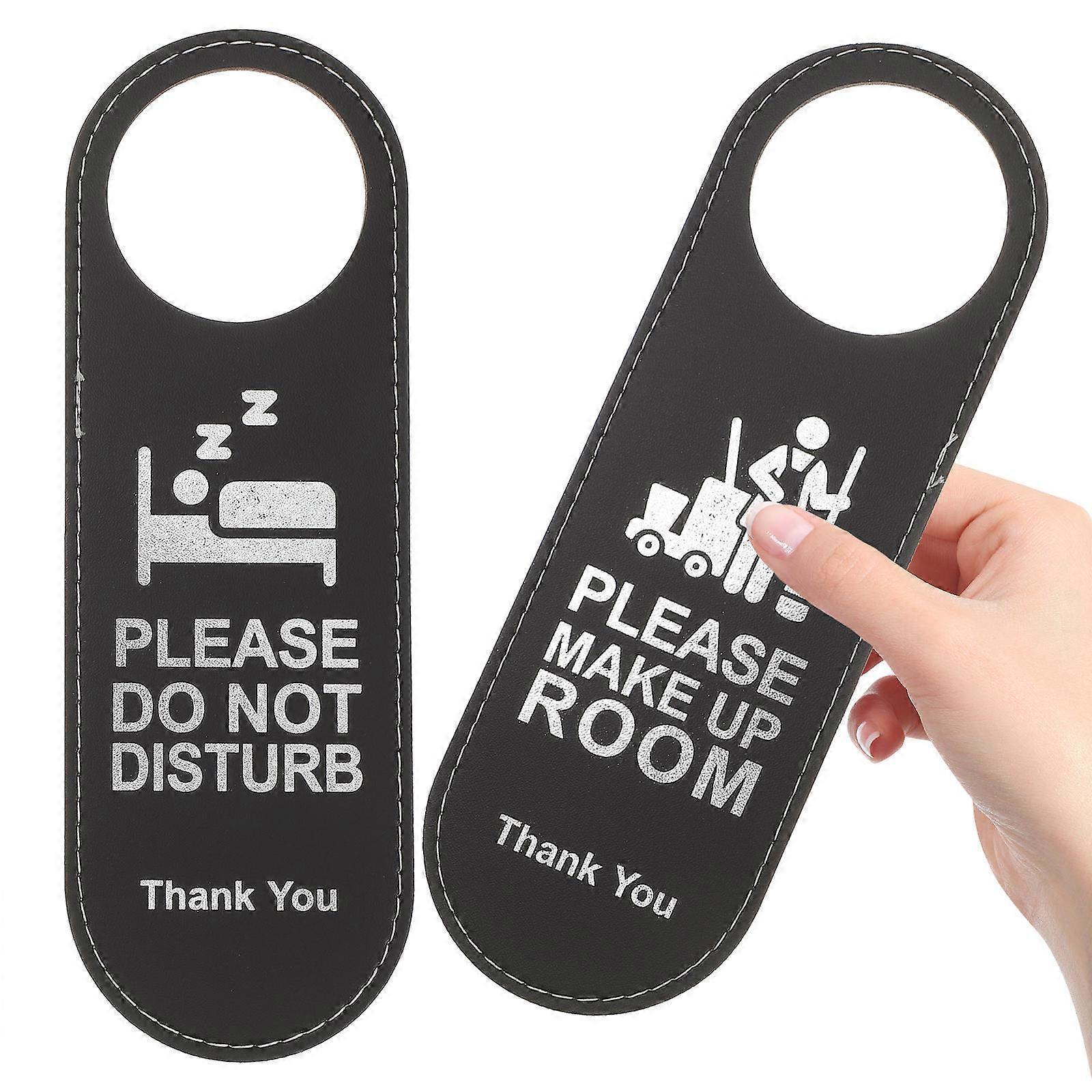 Double Side Door Sign Do Not Disturb Make Up Room Door Sign 6Pcs