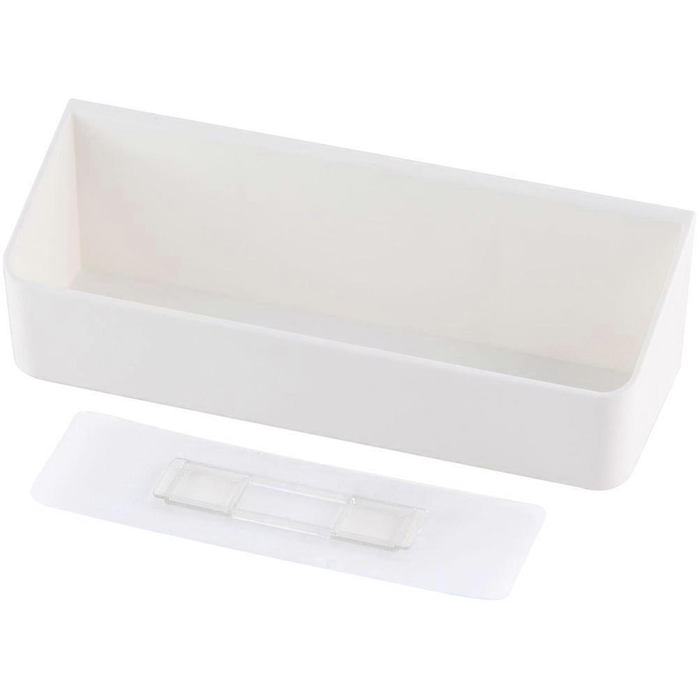 Wall Shelf Organizer 3 Set Water-Resistant Storage Rack For Bathroom Use Large Capacity White Color Rectangular Shape