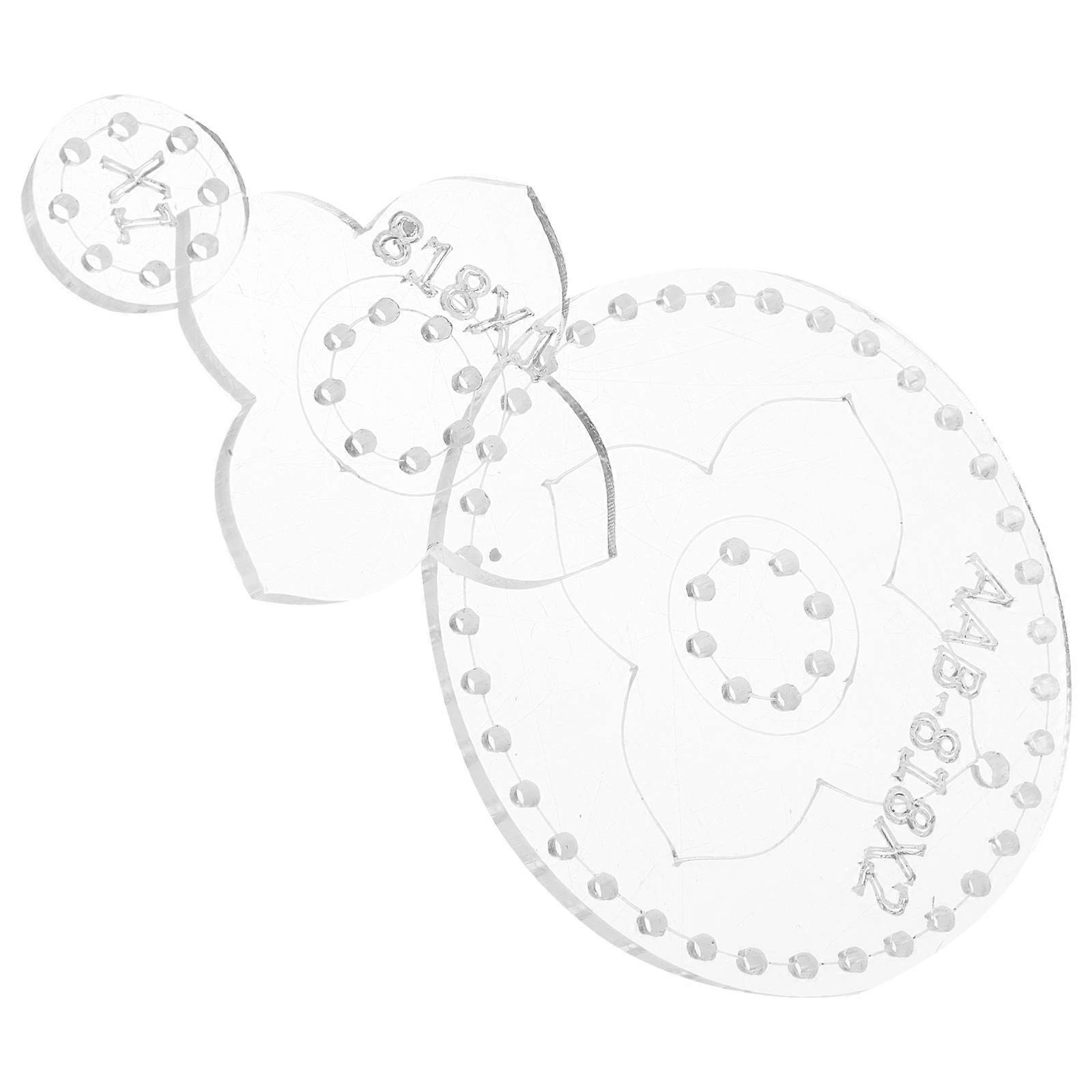 Acrylic Stencils For Keychain DIY Projects Durable White Craft Templates 9 Pcs For Accessories