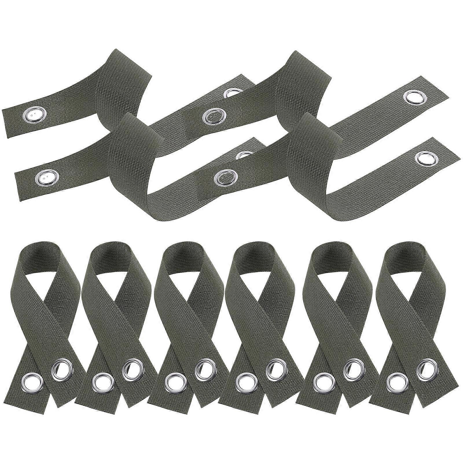 Tree Strap Nylon Fixing Strap for Tree Support 30Pcs Set Black