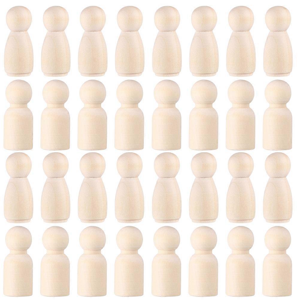 Wooden Peg Dolls 300 Pcs DIY Crafts For Kids And Creative Individuals Offered In Ivory Color With Fine Motor Skills Development