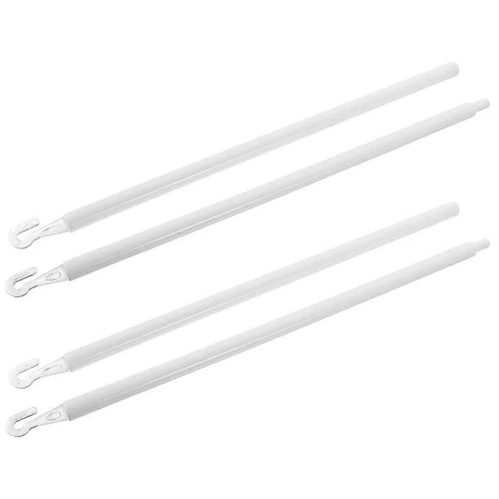 Plastic Vertical Blind Stick for Curtain Pull Rod 8Pcs Set White