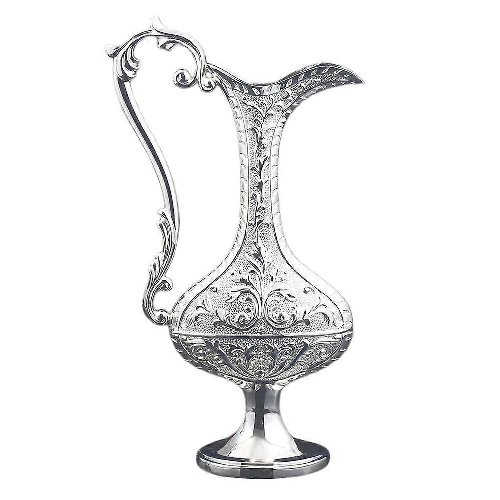 Retro Design Flower Vase 26X14Cm For Home Decor And Office Decor 1Pcs Made Of Zinc Alloy With Smooth Surface
